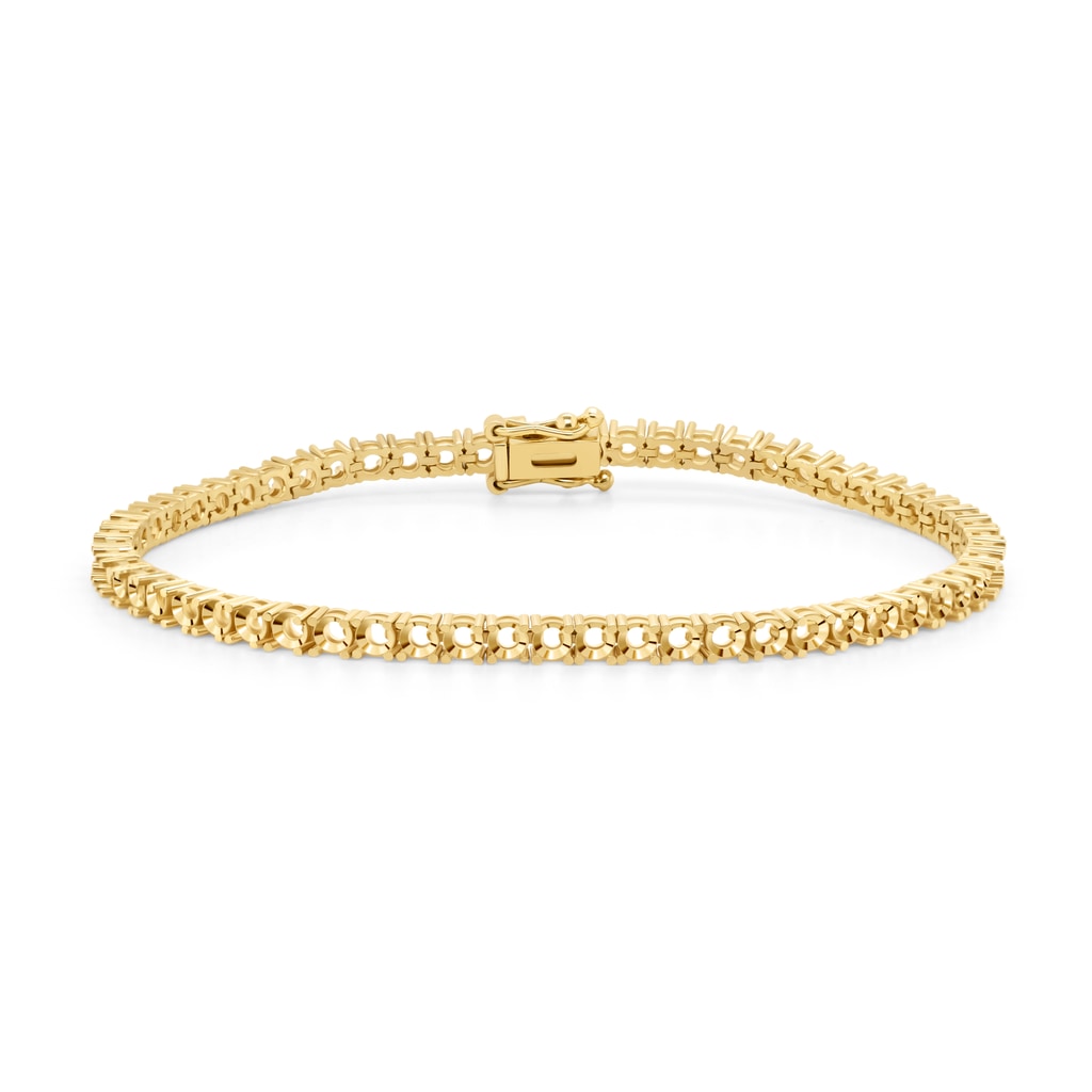 BR-5109 Yellow Gold Bracelet UNSET - Main View