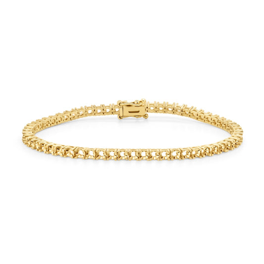 BR-5109 Yellow Gold Bracelet UNSET - Main View