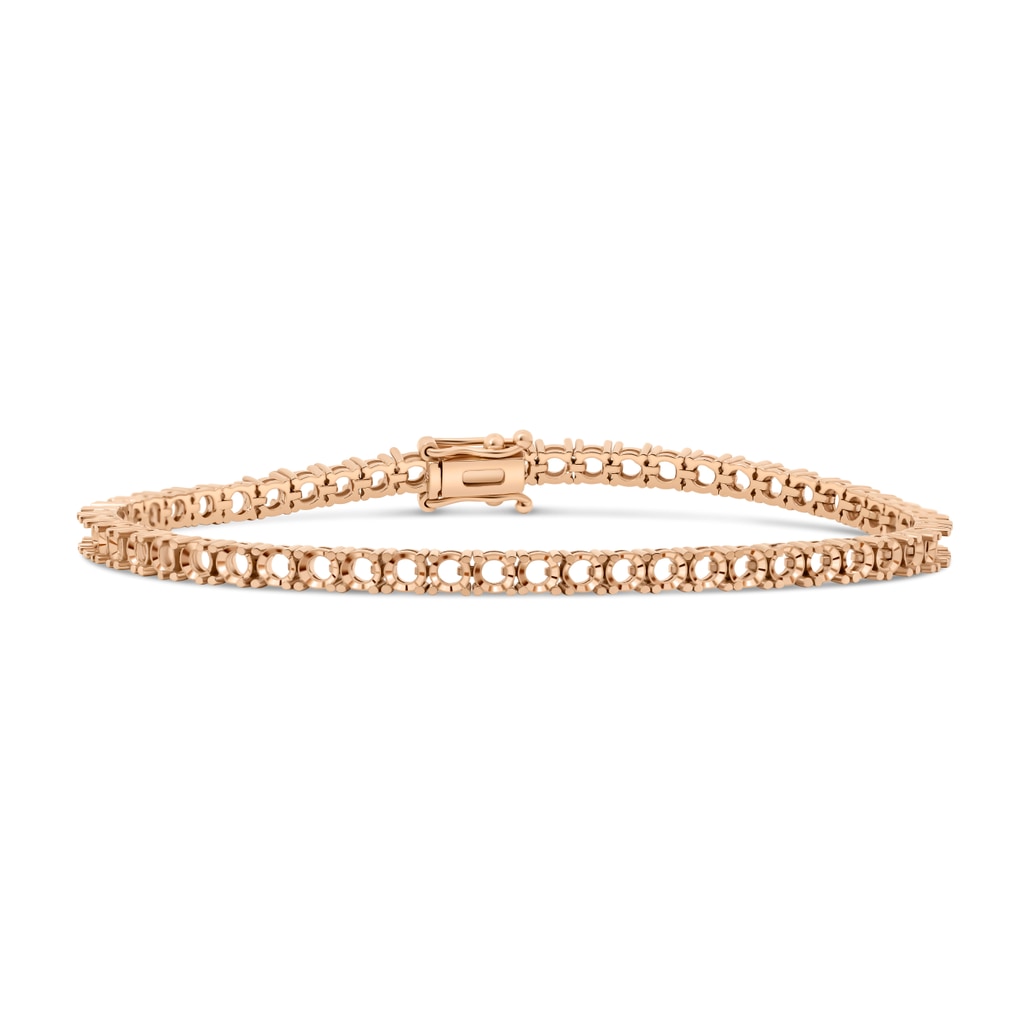 BR-5109 Rose Gold Bracelet UNSET - Main View