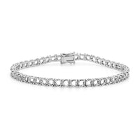 BR-5109 White Gold Bracelet UNSET - Main View
