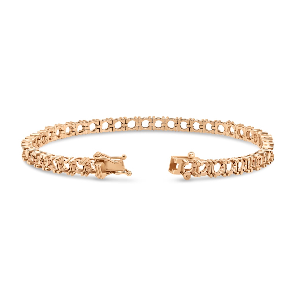 BR-5109 Rose Gold Bracelet UNSET - BACK