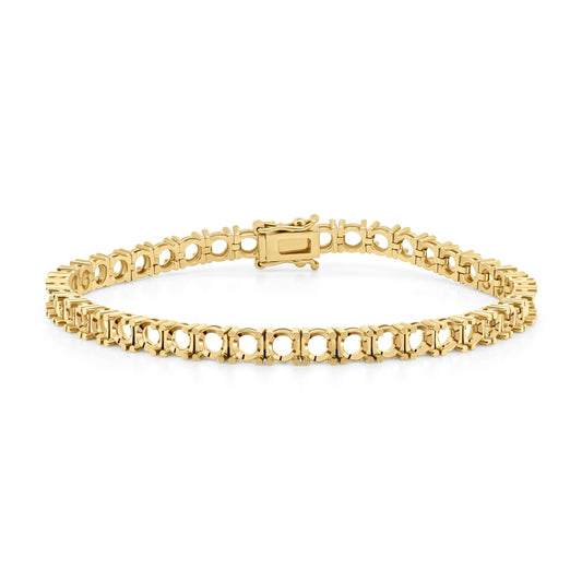BR-5109 Yellow Gold Bracelet UNSET - Main View