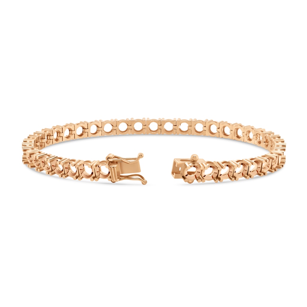 BR-5109 Rose Gold Bracelet UNSET - BACK