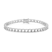 BR-5109 White Gold Bracelet UNSET - Main View