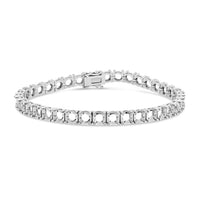 BR-5109 White Gold Bracelet UNSET - Main View