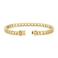BR-5109 Yellow Gold Bracelet UNSET - BACK