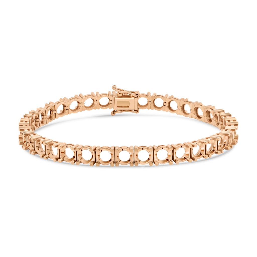 BR-5109 Rose Gold Bracelet UNSET - Main View