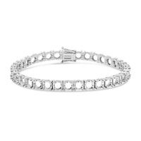 BR-5109 White Gold Bracelet UNSET - Main View