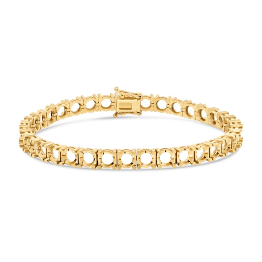 BR-5109 Yellow Gold Bracelet UNSET - Main View