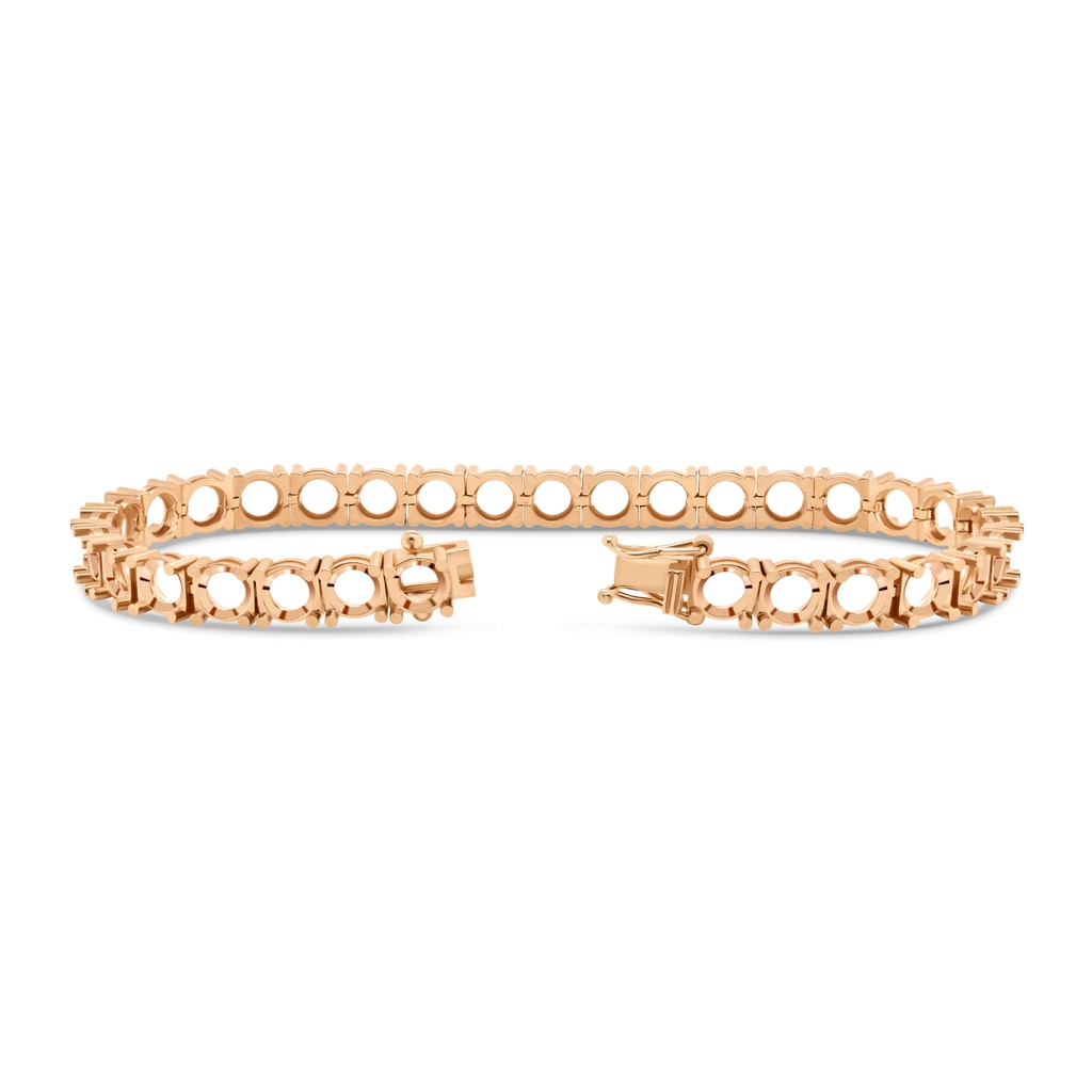 BR-5109 Rose Gold Bracelet UNSET - BACK
