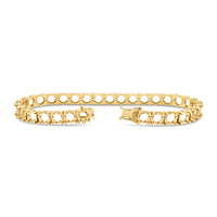 BR-5109 Yellow Gold Bracelet UNSET - BACK