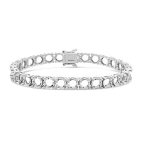 BR-5109 White Gold Bracelet UNSET - Main View
