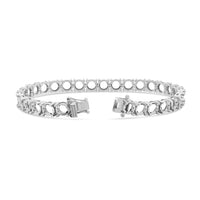BR-5109 White Gold Bracelet UNSET - BACK