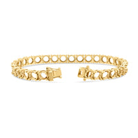 BR-5109 Yellow Gold Bracelet UNSET - BACK