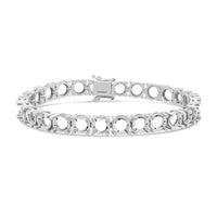 BR-5109 White Gold Bracelet UNSET - Main View