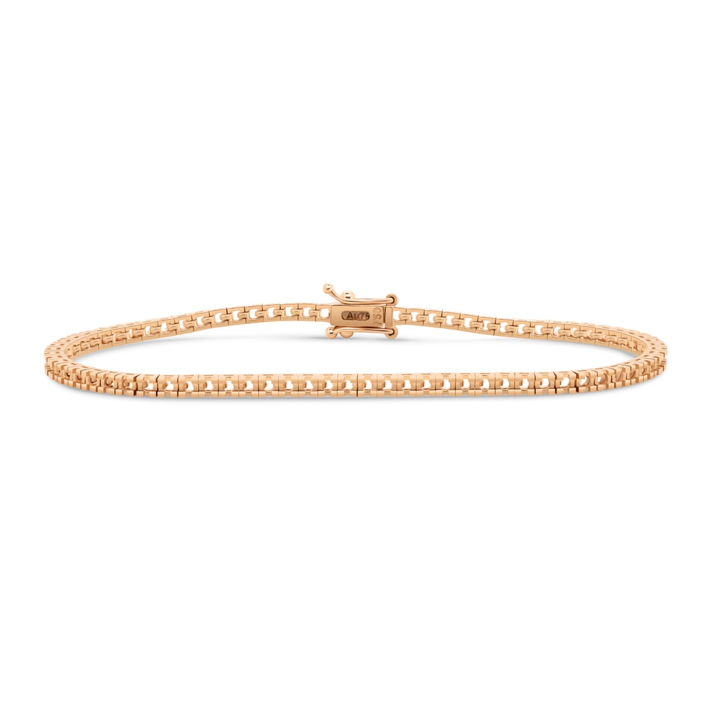 BR-5409 Rose Gold Bracelet UNSET - Main View