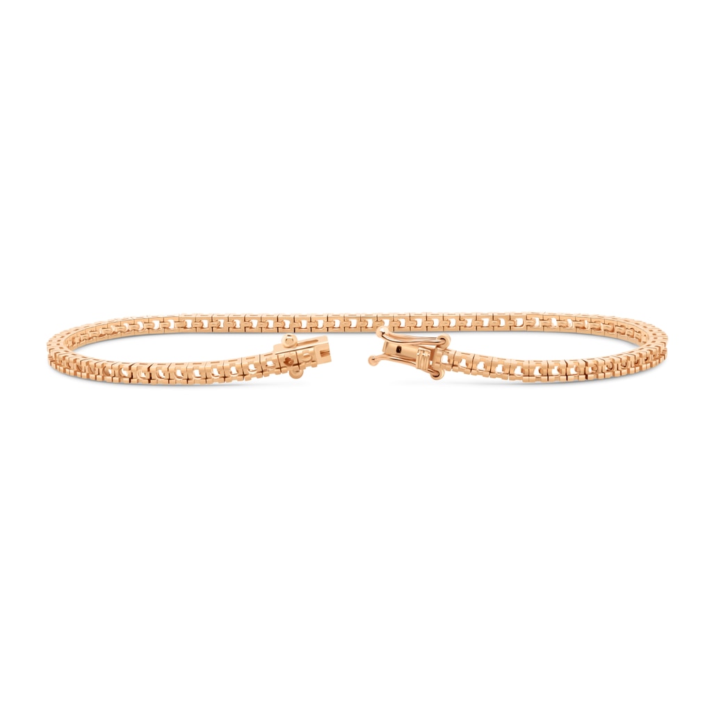 BR-5409 Rose Gold Bracelet UNSET - BACK