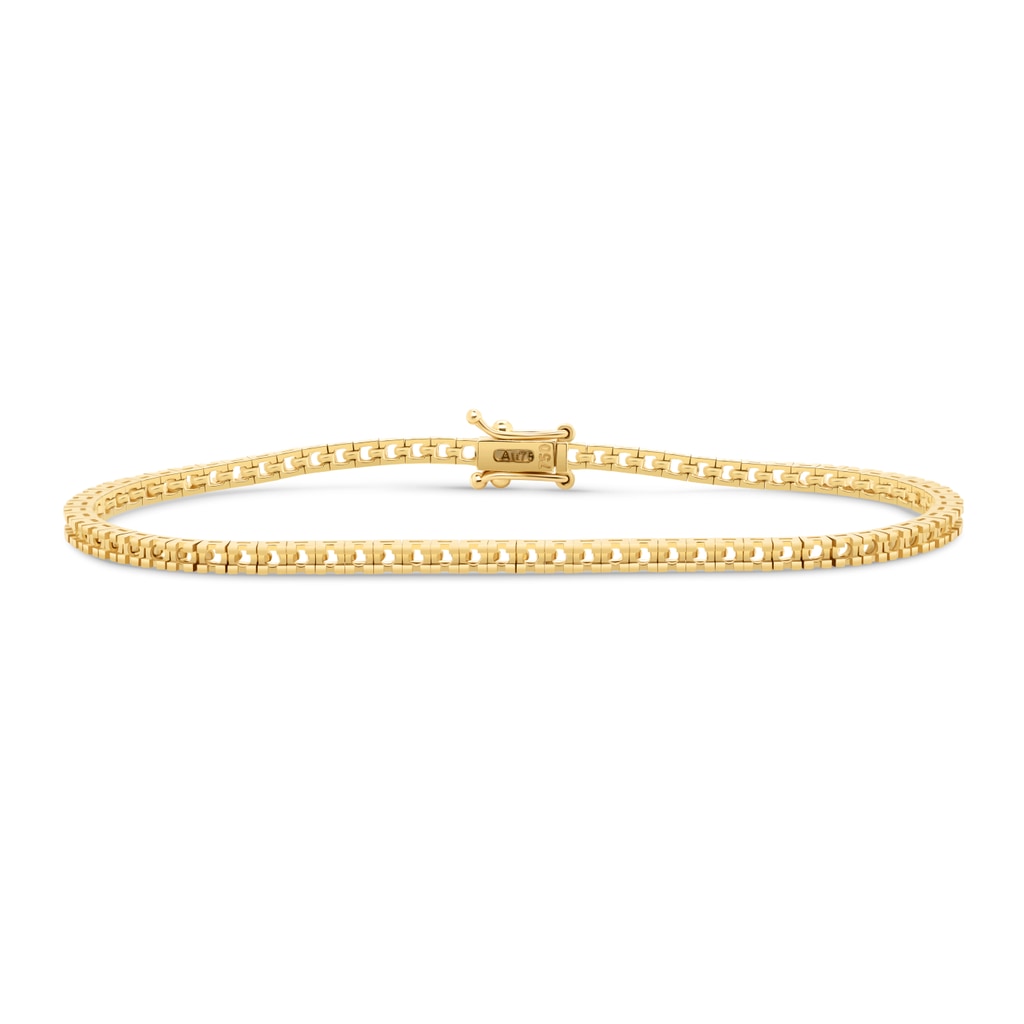 BR-5409 Yellow Gold Bracelet UNSET - Main View