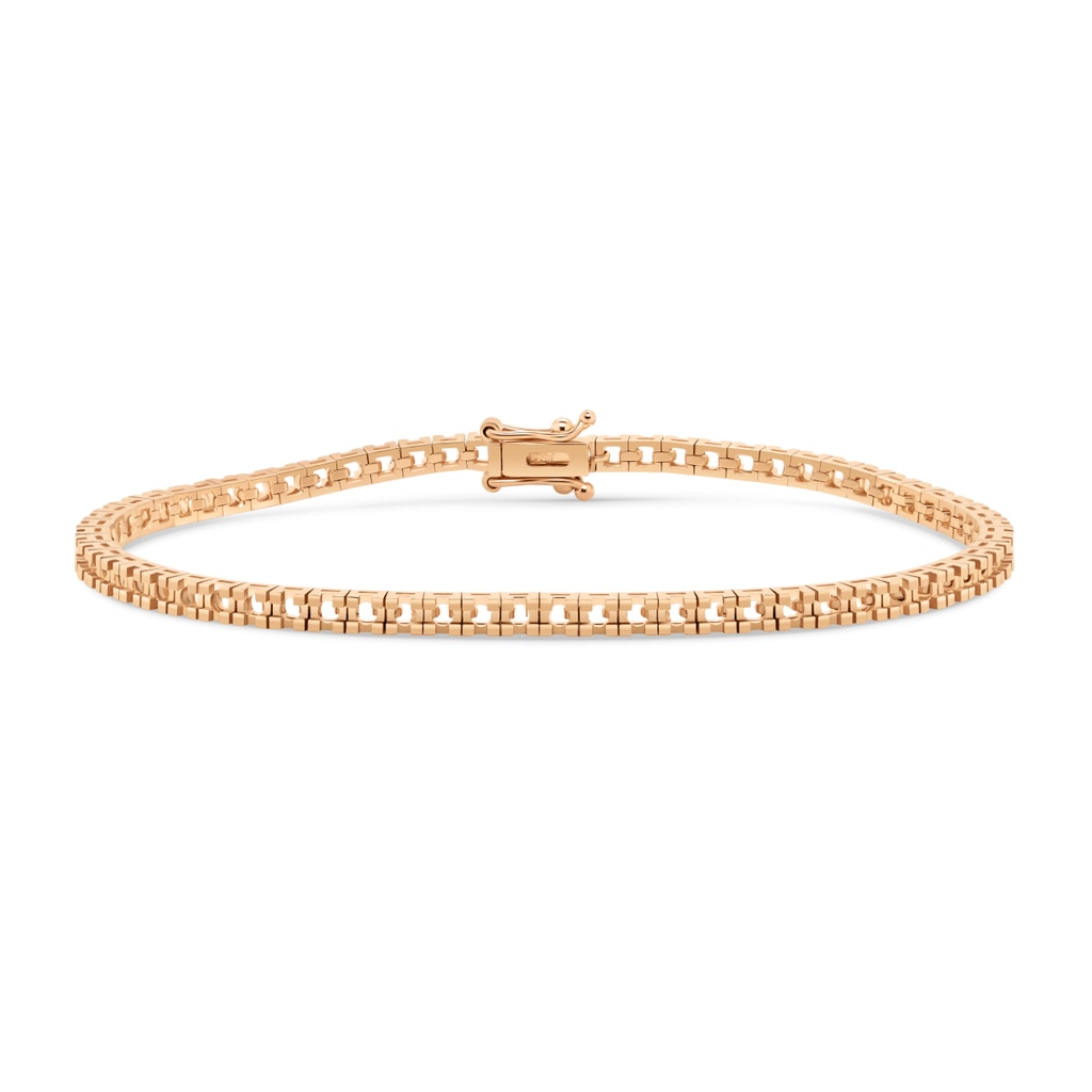 BR-5409 Rose Gold Bracelet UNSET - Main View