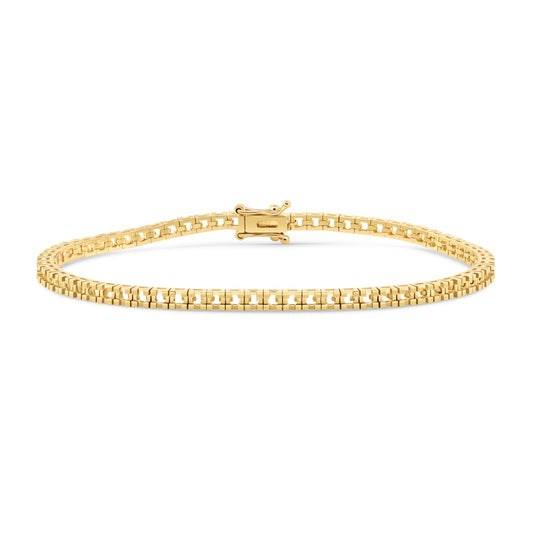 BR-5409 Yellow Gold Bracelet UNSET - Main View