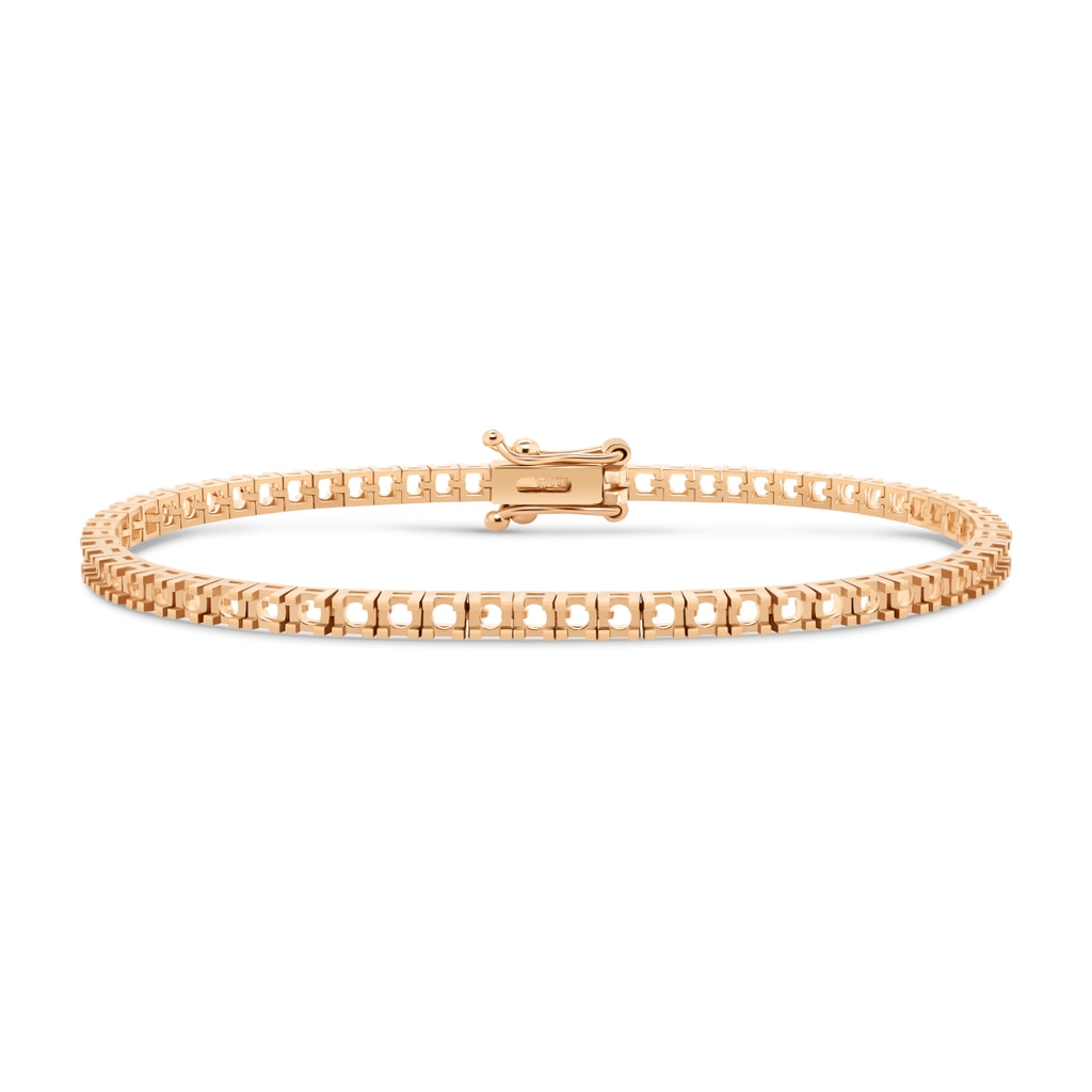 BR-5409 Rose Gold Bracelet UNSET - Main View