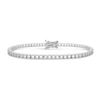 BR-5409 White Gold Bracelet UNSET - Main View