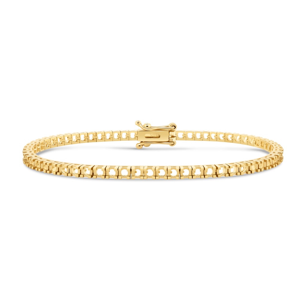 BR-5409 Yellow Gold Bracelet UNSET - Main View