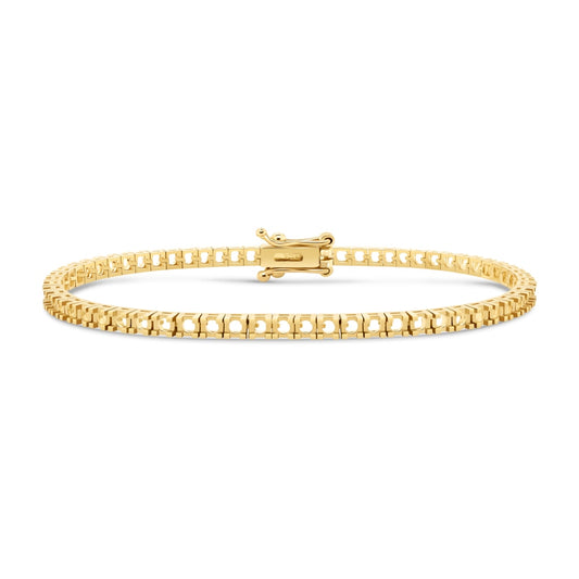 BR-5409 Yellow Gold Bracelet UNSET - Main View