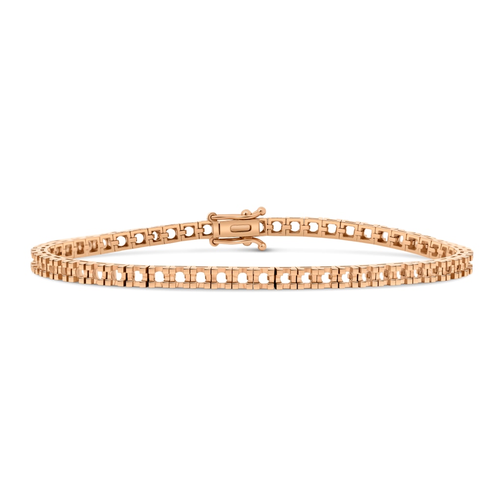 BR-5409 Rose Gold Bracelet UNSET - Main View
