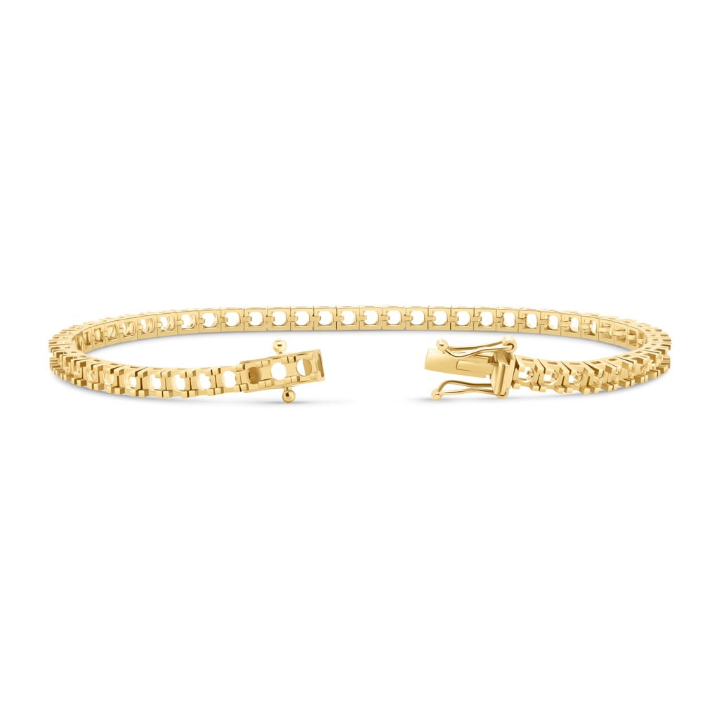 BR-5409 Yellow Gold Bracelet UNSET - BACK