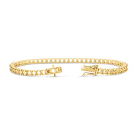 BR-5409 Yellow Gold Bracelet UNSET - BACK