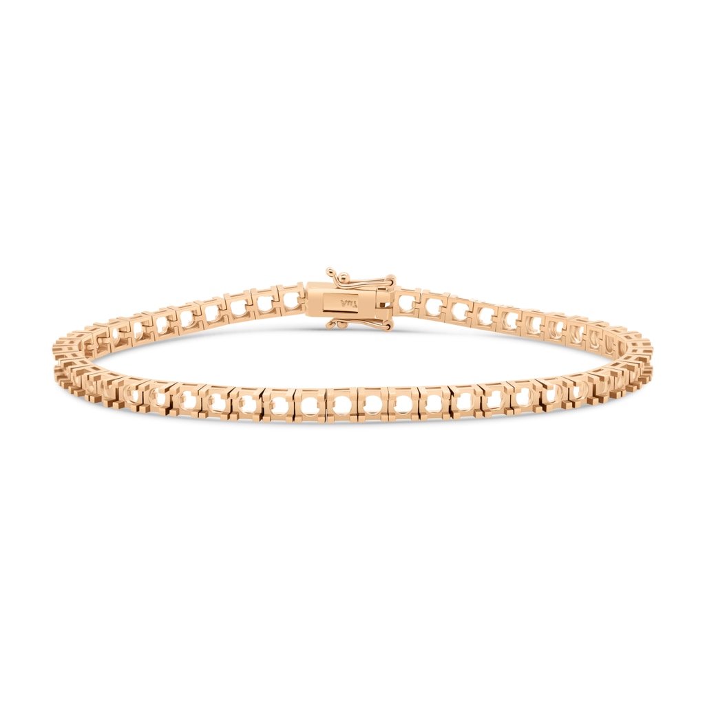 BR-5409 Rose Gold Bracelet UNSET - Main View