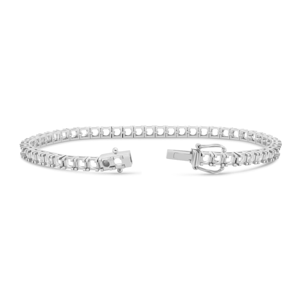 BR-5409 White Gold Bracelet UNSET - BACK