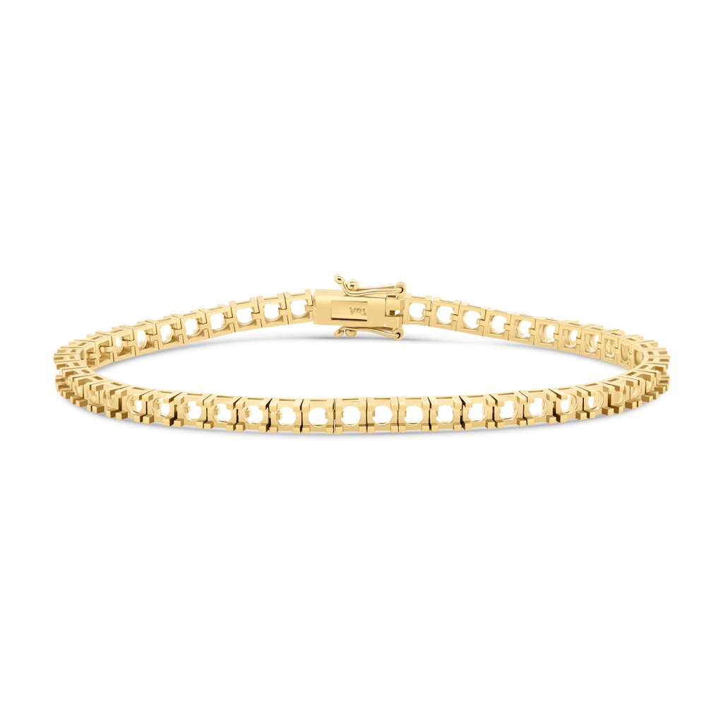 BR-5409 Yellow Gold Bracelet UNSET - Main View