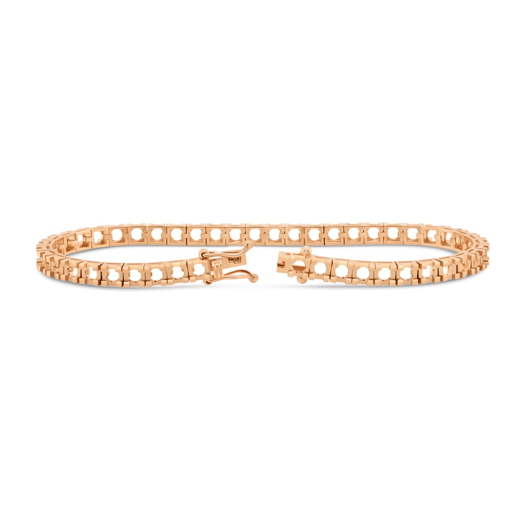 BR-5409 Rose Gold Bracelet UNSET - BACK