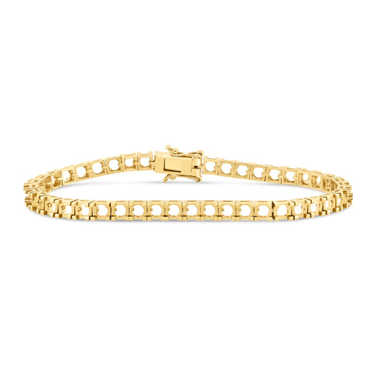 BR-5409 Yellow Gold Bracelet UNSET - Main View