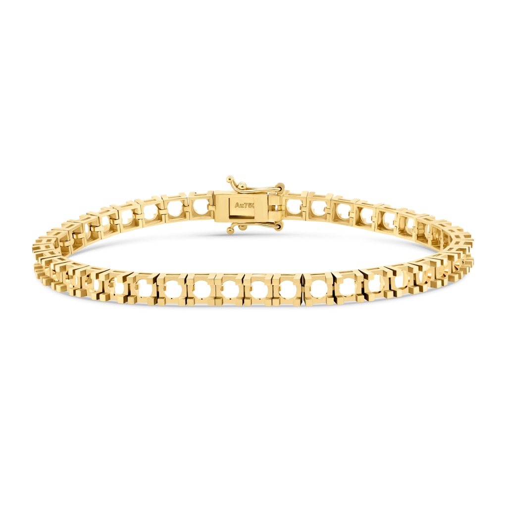 BR-5409 Yellow Gold Bracelet UNSET - Main View