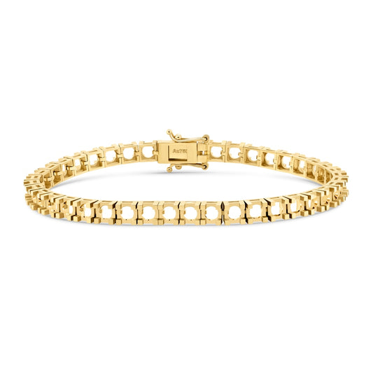 BR-5409 Yellow Gold Bracelet UNSET - Main View