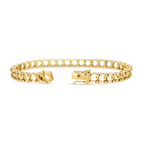 BR-5409 Yellow Gold Bracelet UNSET - BACK