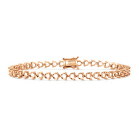 BR-5556 Rose Gold Bracelet UNSET - Main View