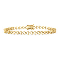BR-5556 Yellow Gold Bracelet UNSET - Main View