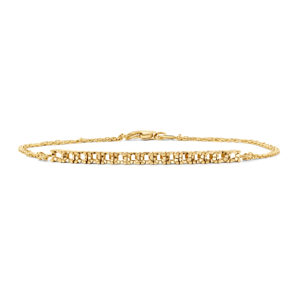 BR-8542 Yellow Gold Bracelet UNSET - Main View