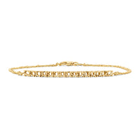 BR-8542 Yellow Gold Bracelet UNSET - Main View