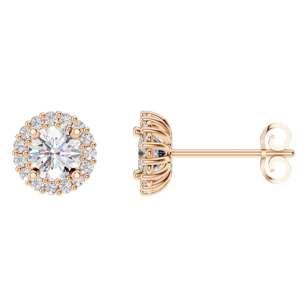 EA-0688 Rose Gold Earrings SET - Main View