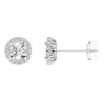 EA-0688 White Gold Earrings SET - Main View