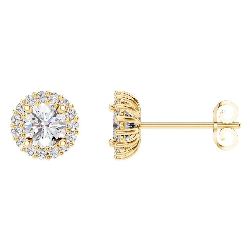 EA-0688 Yellow Gold Earrings SET - Main View
