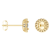 EA-0688 Yellow Gold Earrings SET - ANGLE