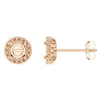 EA-0688 Rose Gold Earrings UNSET - Main View