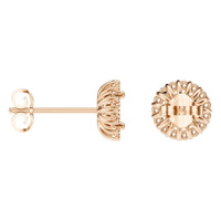 EA-0688 Rose Gold Earrings UNSET - ANGLE