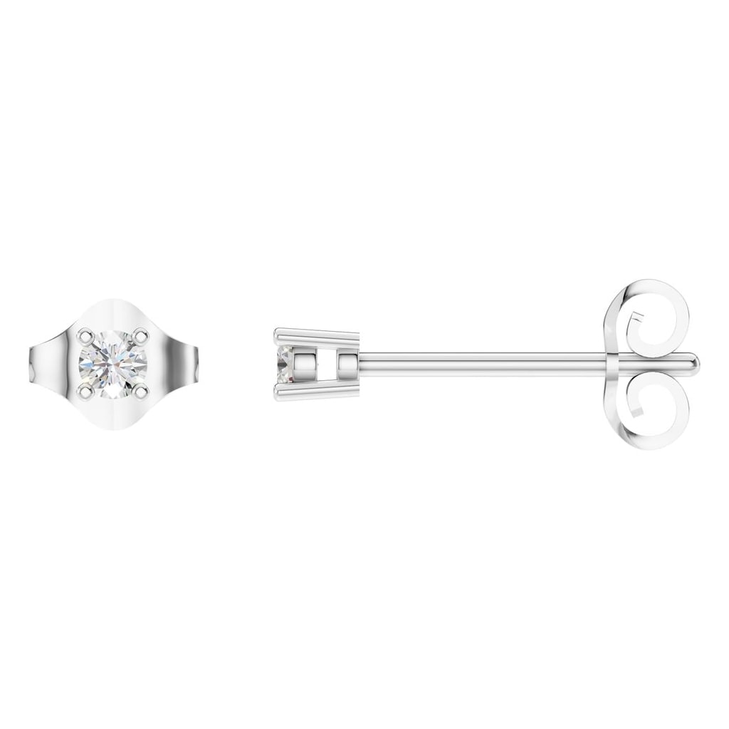 EA-0839 White Gold Earrings SET - Main View